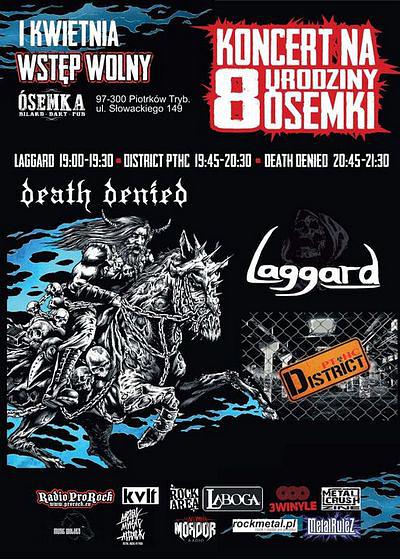 Plakat - Death Denied, District PTHC, Laggard