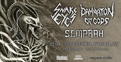 Plakat - Snake Eyes, Semprah, Damnation of Gods