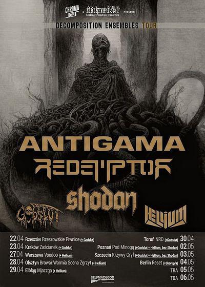 Plakat - Antigama, Redemptor, Godslut, Hellium