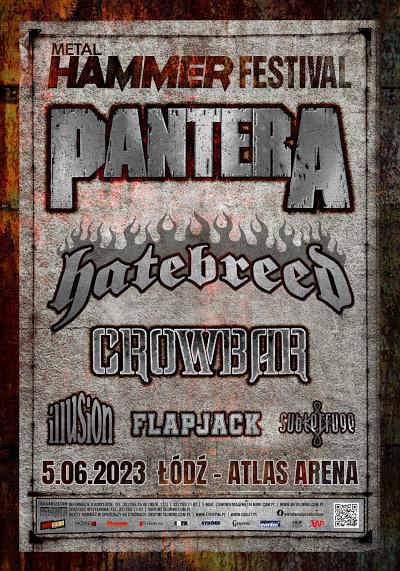 Plakat - Pantera, Hatebreed, Crowbar, Illusion