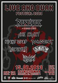 Plakat - Live and Burn Festival