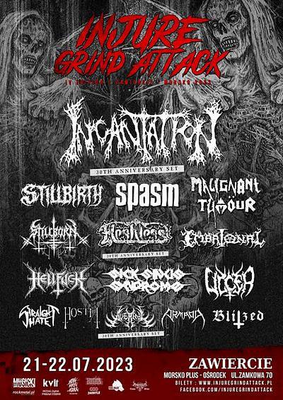 Plakat - Incantation, Fleshless, Stillborn