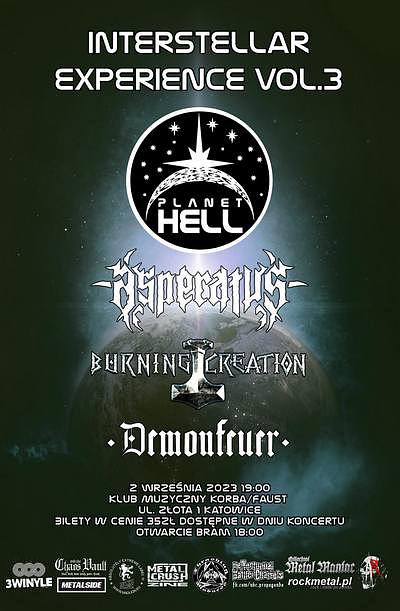 Plakat - Planet Hell, Asperatus, Burning Creation