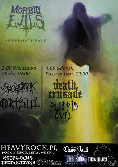 Plakat - Morbid Evils, Sacrofuck, Ortsul