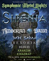 Plakat - Sirenia, Amberian Dawn, Dark Sarah