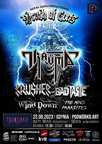 Plakat - Trauma, Krusher, Bad Taste, Wind Down