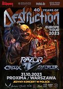 Koncert Destruction, Whiplash, Crisix, Enforcer