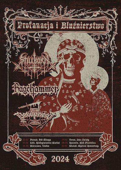 Plakat - Stillborn, Ragehammer, Devilpriest