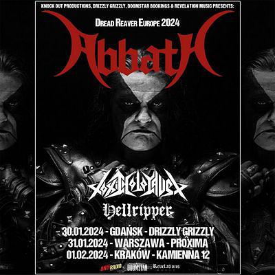 Plakat - Abbath, Toxic Holocaust, Hellripper