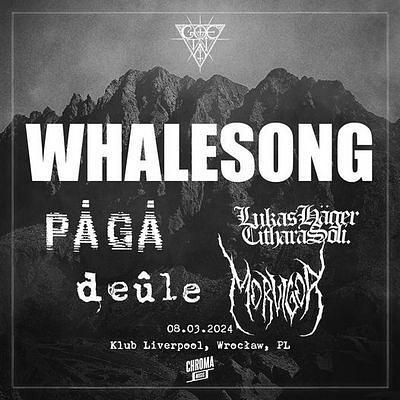 Plakat - Whalesong, Deule, Morvigor, Paga