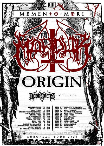 Plakat - Marduk, Origin, Doodswens