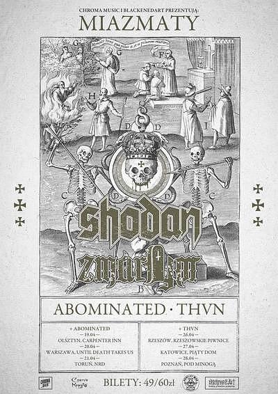 Plakat - Shodan, Zmarłym, Abominated