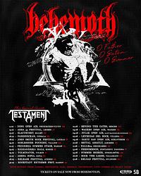 Plakat - Behemoth, Testament, Gaerea