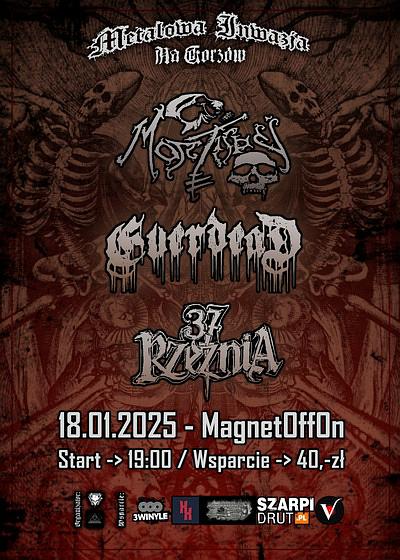 Plakat - Mortis Dei, Everdead, Rzeźnia 37