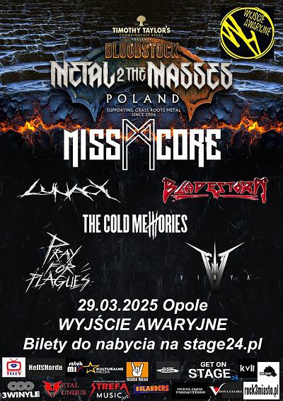 Plakat - Misscore, Lunacy, Bladestorm, Pray for Plagues