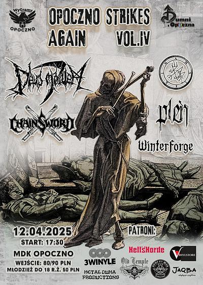 Plakat - Deus Mortem, Amalekim, Chainsword