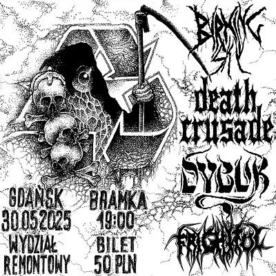 Plakat - Burning Sky, Death Crusade, Dybuk