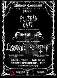 Plakat - Putrid Evil, Funeral Mass, Vexange