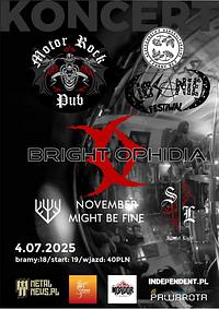 Plakat - Bright Ophidia, November Might Be Fine