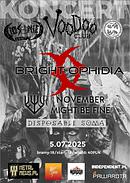 Koncert Bright Ophidia, November Might Be Fine, Disposable Soma