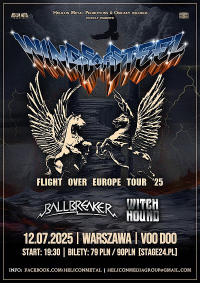 Plakat - Wings of Steel, Ballbreaker, Witch Hound