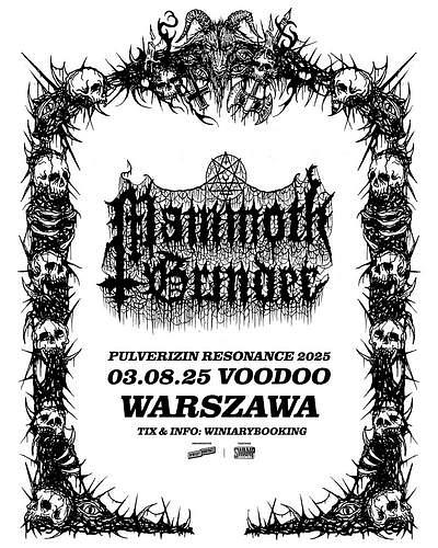 Plakat - Mammoth Grinder, Czerń, Morlord