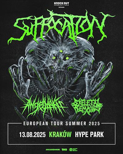 Plakat - Suffocation, Angelmaker, Skeletal Remains