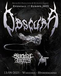 Plakat - Obscura, Suicidal Angels, Sadist