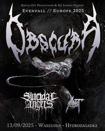 Plakat - Obscura, Suicidal Angels, Sadist