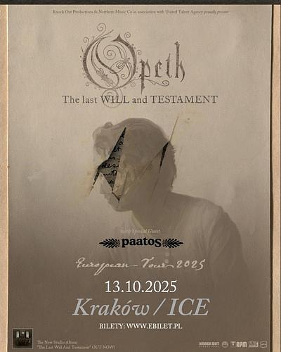 Plakat - Opeth, Paatos