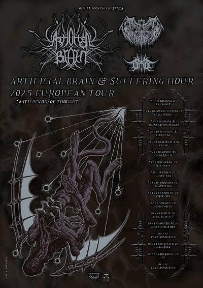 Plakat - Artificial Brain, Suffering Hour