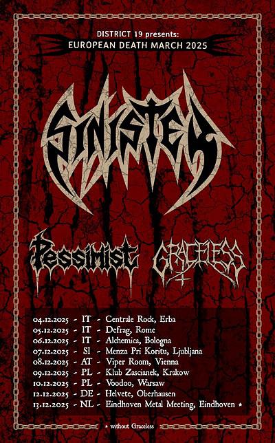 Plakat - Sinister, Pessimist, Graceless