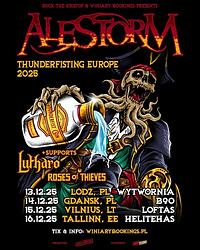 Plakat - Alestorm, Lutharo, Roses of Thieves