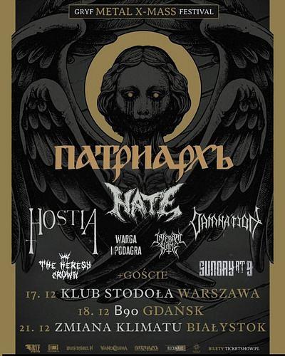 Plakat - Patriarkh, Hate, Hostia, Damnation