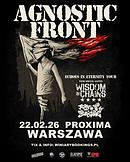 Koncert Agnostic Front, Wisdom in Chains, Raw Brigade
