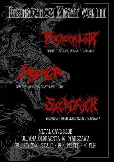 Plakat - Persecutor, Despizer, Sacrofuck