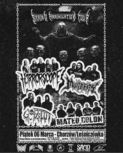 Plakat - Murdery, Horrorscope, Godslut, Mateo Colon
