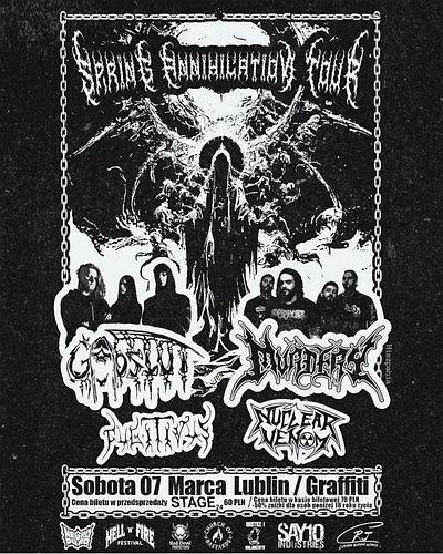 Plakat - Murdery, Godslut, Nuclear Venom