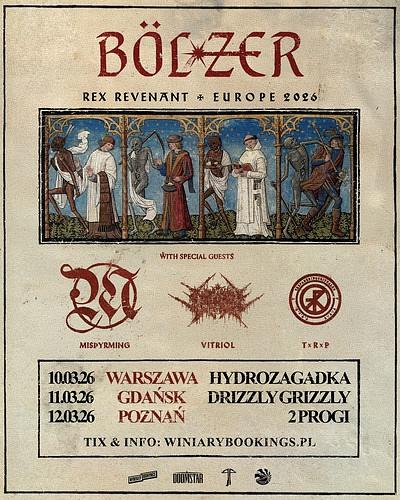 Plakat - Bolzer, Misthyrming, Vitriol, Trepaneringsritualen
