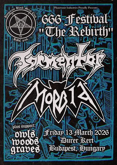 Plakat - Tormentor, Morbid, Owls Woods Graves