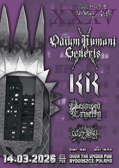 Plakat - Odium Humani Generis, Kir, Despised Cruelty