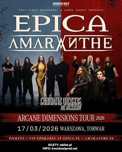 Plakat - Epica, Amaranthe, Charlotte Wessels