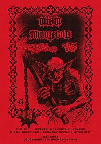 Plakat - MIAM, Minor God, Runaway Devils