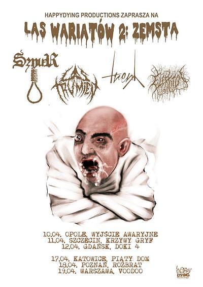 Plakat - Las Trumien, Sznur, Treny, Elektrytuał