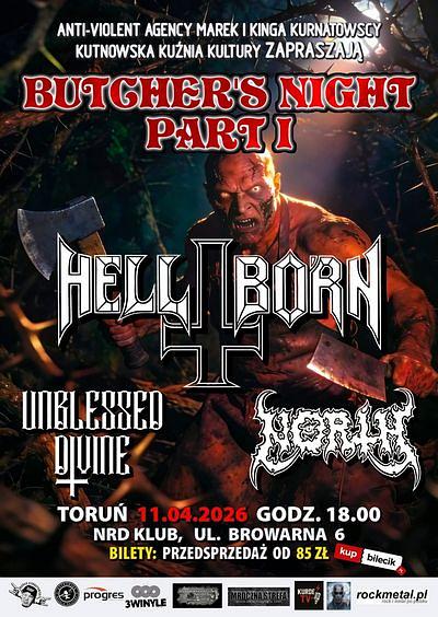 Plakat - Hell-Born, Unblessed Divine, North