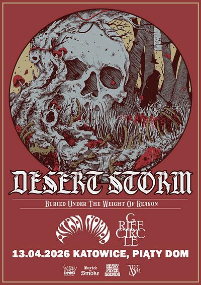 Plakat - Desert Storm, Astral Nomad, Grief Circle