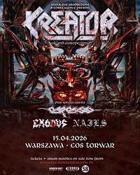 Plakat - Kreator, Carcass, Exodus, Nails