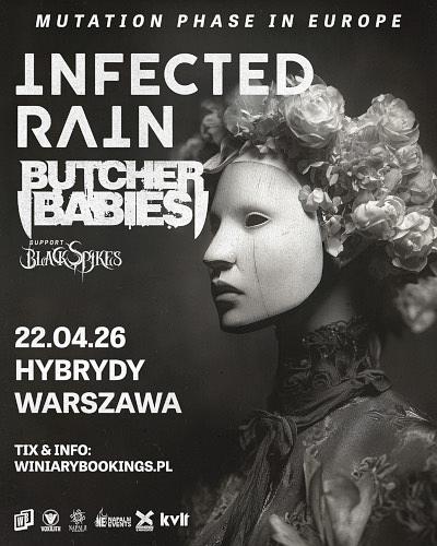 Plakat - Infected Rain, Butcher Babies, Black Spikes