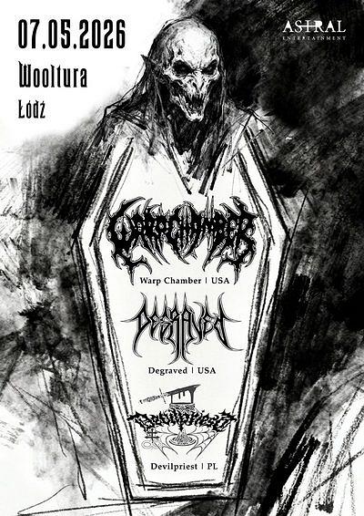 Plakat - Warp Chamber, Degraved, Devilpriest