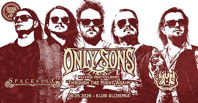 Plakat - Only Sons, Spaceslug, Skull Bong